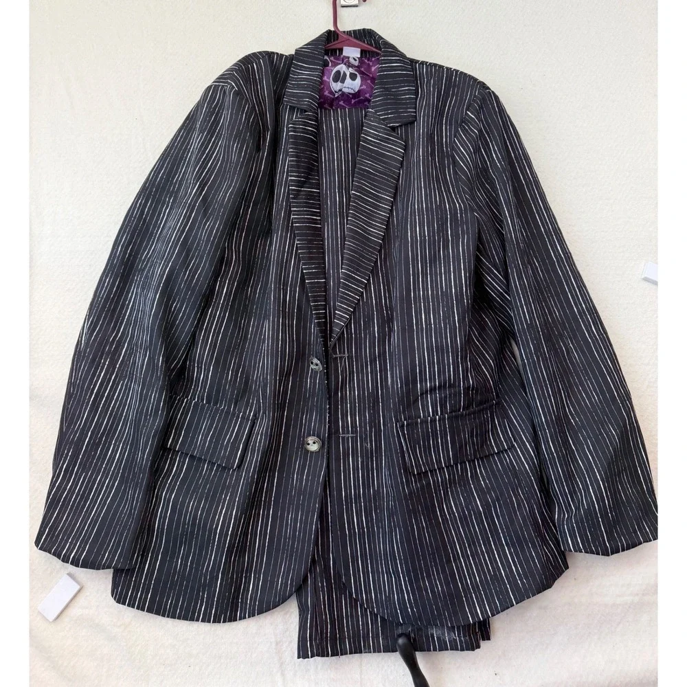 Disney Jack Skellington Nightmare Before Christmas Pinstripe Suit Set Mens XL